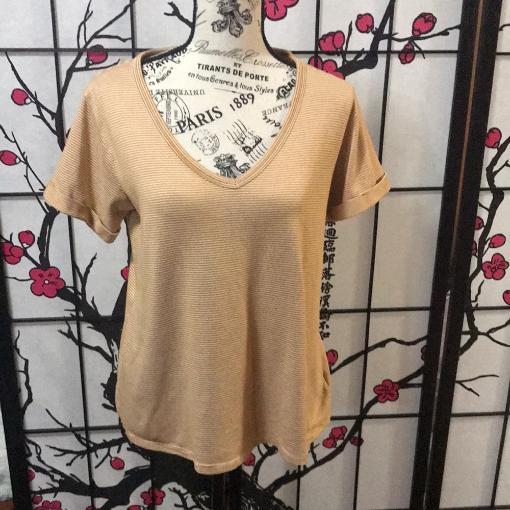 American Eagle soft and sexy women’s t shirt size M stripes v neck